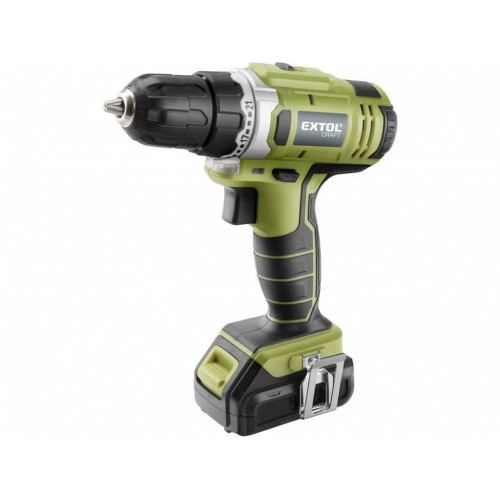 EXTOL CRAFT vŕtací skrutkovač aku, 12V Li-ion, 1300mAh 402400