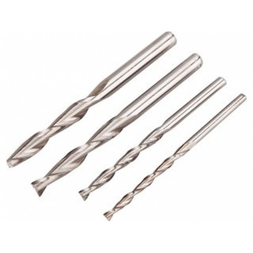 EXTOL CRAFT frézy stopkové, súprava 4 ks, 3,2-4-6-6,3 mm 408010B