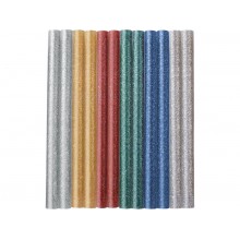 EXTOL CRAFT tyčinky tavné 7,2x100mm 12ks mix farieb s leskom 9910