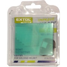 EXTOL CRAFT sklo ochranné pre zváracie kuklu, 5ks, 107x89mm, plastové 97345A