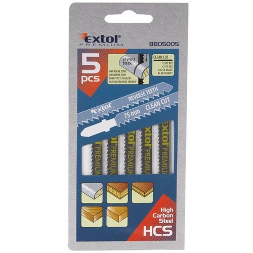 EXTOL PREMIUM pílové plátky, úchyt: BOSCH, sada 5ks 8805005 EXTOL PREMIUM pílové plátky, úchyt: BOSCH, sada 5ks 8805005