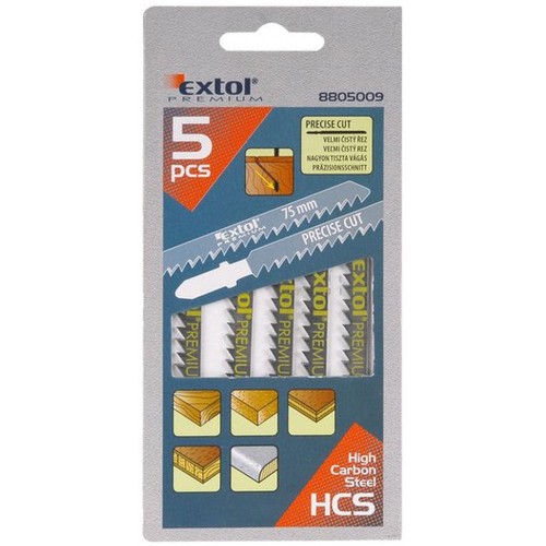 EXTOL PREMIUM pílové plátky, úchyt: BOSCH, sada 5ks 8805009 EXTOL PREMIUM pílové plátky, úchyt: BOSCH, sada 5ks 8805009