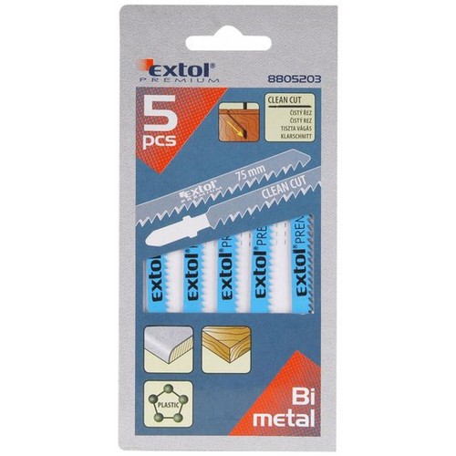 EXTOL PREMIUM pílové plátky, úchyt: BOSCH, sada 5ks 8805203 EXTOL PREMIUM pílové plátky, úchyt: BOSCH, sada 5ks 8805203
