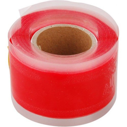 EXTOL PREMIUM páska silikónová samofixační, 25mm x 3,3m, červená farba 8856200