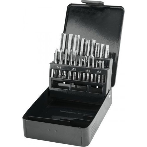 EXTOL CRAFT závitníky M3-M12, sada 21ks 29301