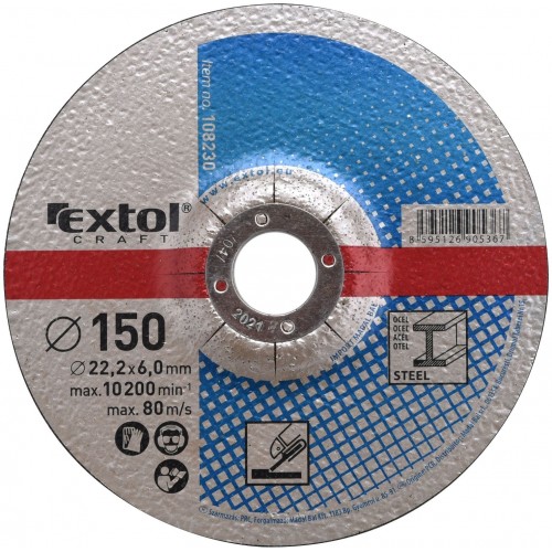 EXTOL CRAFT kotúče 150x2, 5x22, 2mm, brúsne na kov 5ks 108230 EXTOL CRAFT kotúče 150x2, 5x22, 2mm, brúsne na kov 5ks 108230