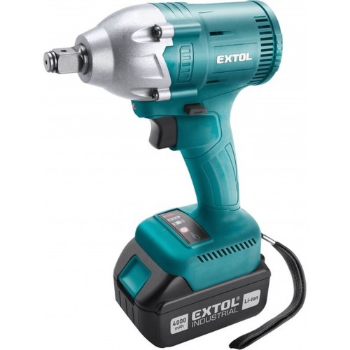 EXTOL INDUSTRIAL uťahovák rázový aku 1/2 ", brushless, 18V Li-ion, 2x4000mAh 8791255