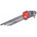 EXTOL PREMIUM L-kľúč, sada 9ks, TORX predĺžené 8819412
