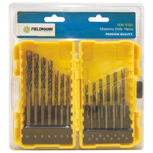 FIELDMANN FDV 9101 Sada 18ks vrtáky / bity 50003592 FIELDMANN FDV 9101 Sada 18ks vrtáky / bity 50003592