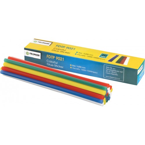 FIELDMANN FDTP 9021 Tavné tyčinky farebné, 7mm 50004266 FIELDMANN FDTP 9021 Tavné tyčinky farebné, 7mm 50004266