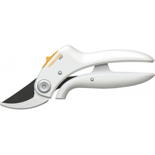 Fiskars PowerLever Nožnice dvojčepeľové P57, biele 1026916