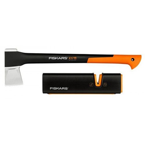 Fiskars Set sekera štiepacia X17 + ostřič Xsharp 1020182