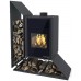 HS FLAMINGO DELUXE ® KAMPA Krbové kachle 9kW, ľavá, čierna HSF42-007