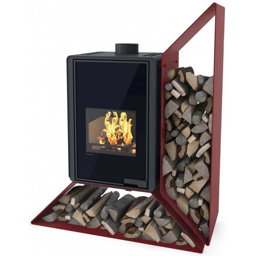 HS FLAMINGO DELUXE ® KAMPA Krbové kachle 9kW, pravá, červená HSF42-014 HS FLAMINGO DELUXE ® KAMPA Krbové kachle 9kW, pravá, červená HSF42-014