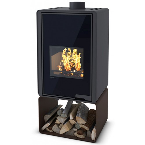 HS FLAMINGO DELUXE ® PENTAI Krbové kachle 9kW, hnedá / zamatová HSF42-022