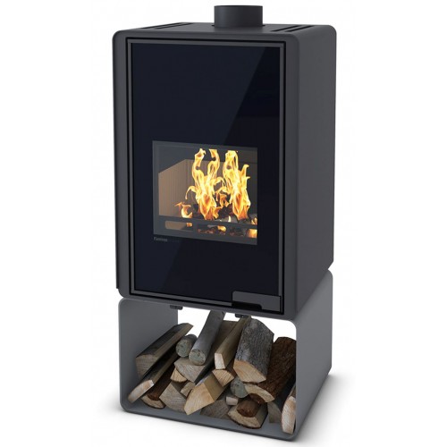 HS FLAMINGO DELUXE ® PENTAI Krbové kachle 9kW, šedá HSF42-025