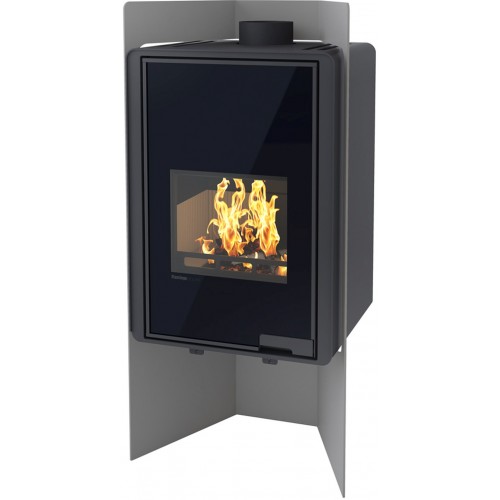 HS FLAMINGO DELUXE ® PULAU Krbové kachle 9kW, šedá HSF42-031