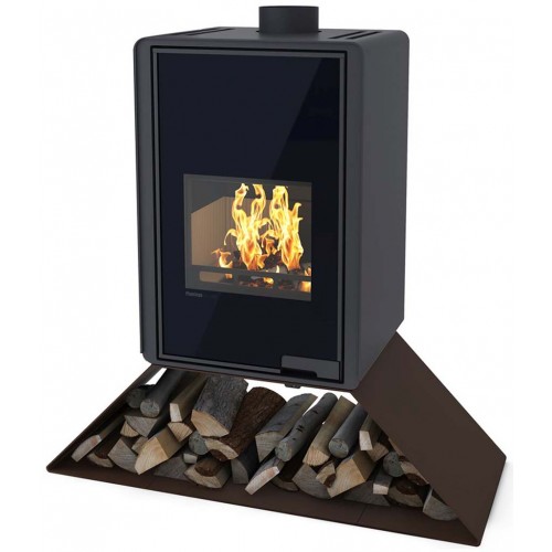 HS FLAMINGO DELUXE ® SENAI Krbové kachle 9kW, hnedá / zamatová HSF42-034
