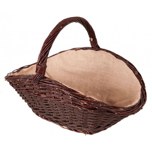 HS FLAMINGO Kôš na drevo prútený oválny, juta HSF15-072