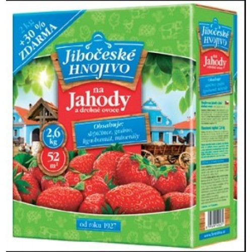 Jihočeské hnojivo na jahody a drobné ovocie 2,6 kg, 1205025