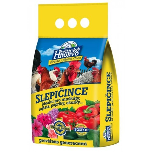 Hoštické hnojivo slepačince granulované 2,5 kg