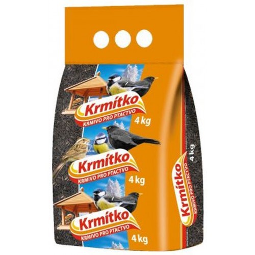 KRMÍTKO Krmivo pre vtáctvo - slnečnica čierna 4 kg