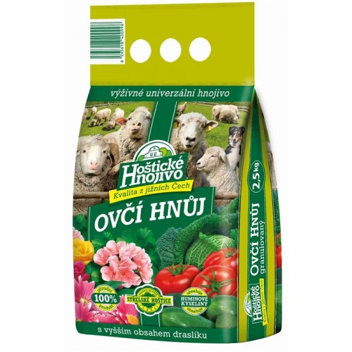 Forestina Hoštické Hnojivo Ovčí hnoj 2,5 kg 1207040