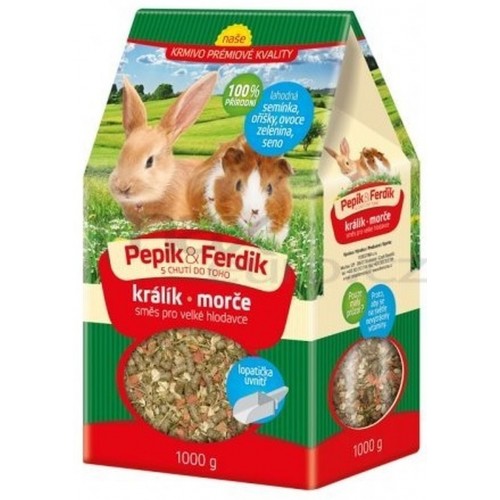FORESTINA PEPÍK&FERDÍK kŕmna zmes pre veľké hlodavce 1000g