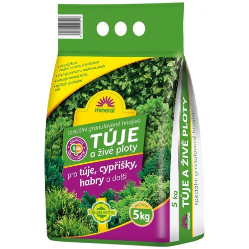 FORESTINA MINERAL Hnojivo na tuje a živé ploty 5 kg