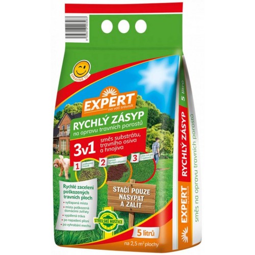 FORESTINA EXPERT Rýchly zásyp na opravu trávnych porastov 3v1 5 l