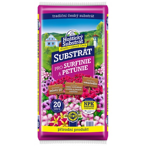 Hoštický substrát - Substrát pre Surfínie a petúnie 20l