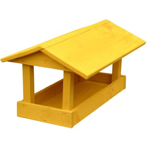KRMÍTKO Kŕmidlo drevené č. 10, 24x40x20 cm, žlté