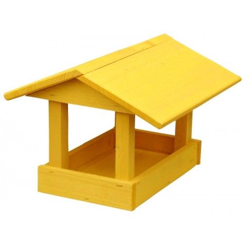 KRMÍTKO Kŕmidlo drevené č. 11, 24x30x20 cm, žlté