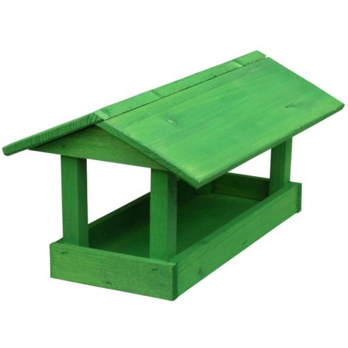 KRMÍTKO Kŕmidlo drevené č. 12, 24x40x20 cm, zelené