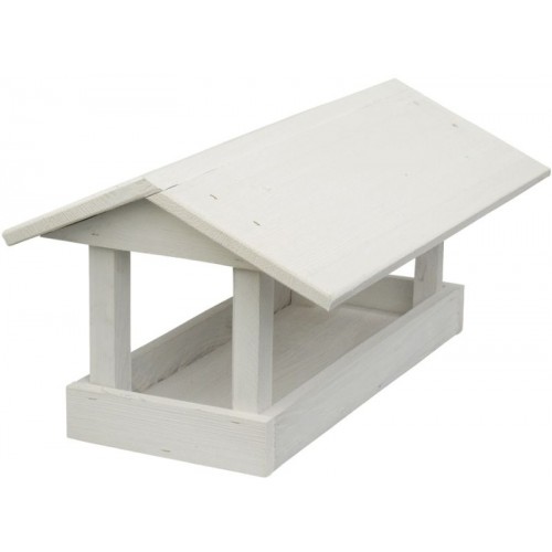 KRMÍTKO Kŕmidlo drevené č. 16, 24x40x20 cm, biele
