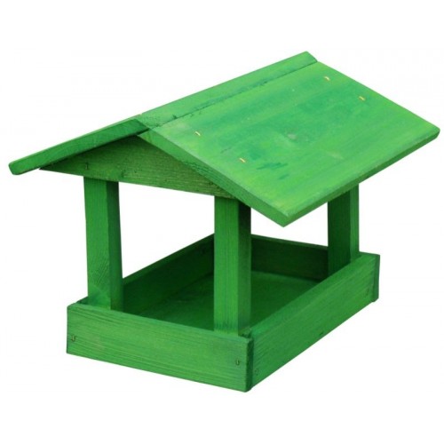 KRMÍTKO Kŕmidlo drevené č. 13, 24x30x20 cm, zelené