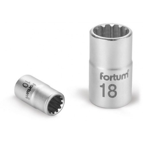 FORTUM kľúč nástrčný Multilock 1/4", 12mm, L 25mm 4701112