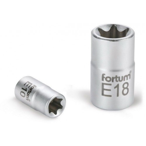 FORTUM hlavice nástrčná vnútorné TORX, 1/4", E 5, L 25mm 4701705