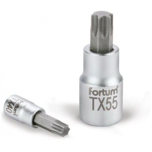 FORTUM hlavica zástrčná TORX, 1/4", TX 27, L 37mm 4701724 FORTUM hlavica zástrčná TORX, 1/4", TX 27, L 37mm 4701724