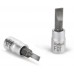 FORTUM hlavica zástrčná skrutkovač plochý, 1/4", 4mm, L 37mm 4701800