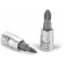 FORTUM hlavica zástrčná skrutkovač, 1/4", PZ 3, L 37mm 4701823