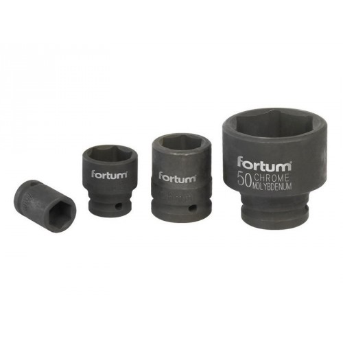 FORTUM hlavice nástrčná rázová, 3/4“, 19mm, L 52mm 4703019 FORTUM hlavice nástrčná rázová, 3/4“, 19mm, L 52mm 4703019