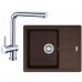Franke SET G95 (drez BFG 611-62 hnedý + batérie Samoa) 114.0438.988