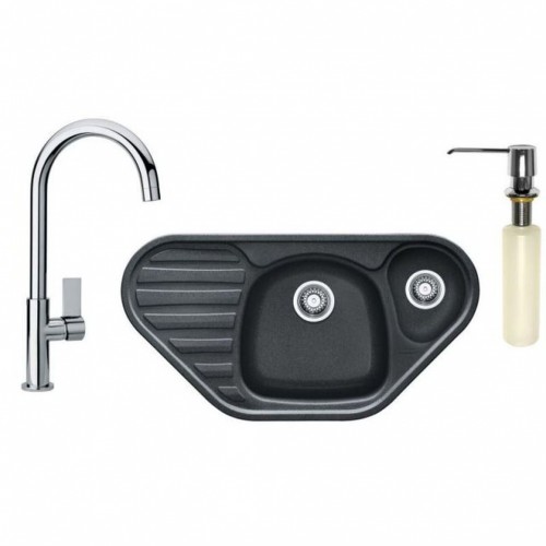 Franke SET G123 (drez COG 651 E grafit + batérie FP 0408.031+dávkovač FD 300) 114.0440.274