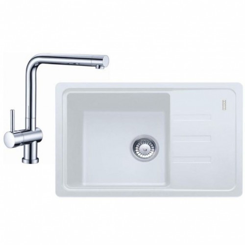 Franke SET G116 (drez BSG 611-62 biely + batérie Samoa) 114.0440.604