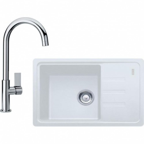 Franke SET G115 (drez BSG 611-62 biely + batérie FP 0408.031) 114.0440.623