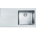 Franke Crystal CYV 611, 1000x510 mm, nerez + biele sklo, drez pravý 101.0062.562