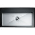 Franke Crystal CYV 610, 860x510 mm, nerez + čierne sklo, drez + sifón 101.0062.564