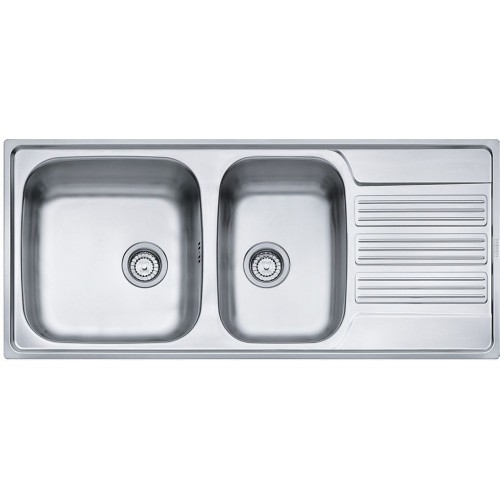 Franke Galileo GOX 621/2, 1160x510 mm, nerezový drez + sifón 101.0178.740