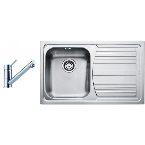 FRANKE SET N50 nerezový drez LLL 611/2 + batéria FC 7477.031 chróm 101.0366.089